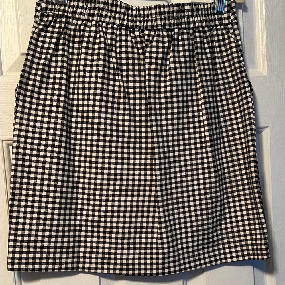Skies Are Blue Black and White Gingham Pencil Skirt - Picture 3 of 7